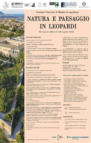 Seminario di Didattica Leopardiana “Natura e paesaggio in Leopardi”.