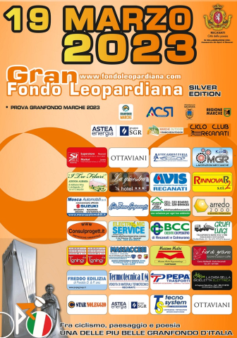 “Gran Fondo Leopardiana 25° edizione domenica 19 marzo Recanati”